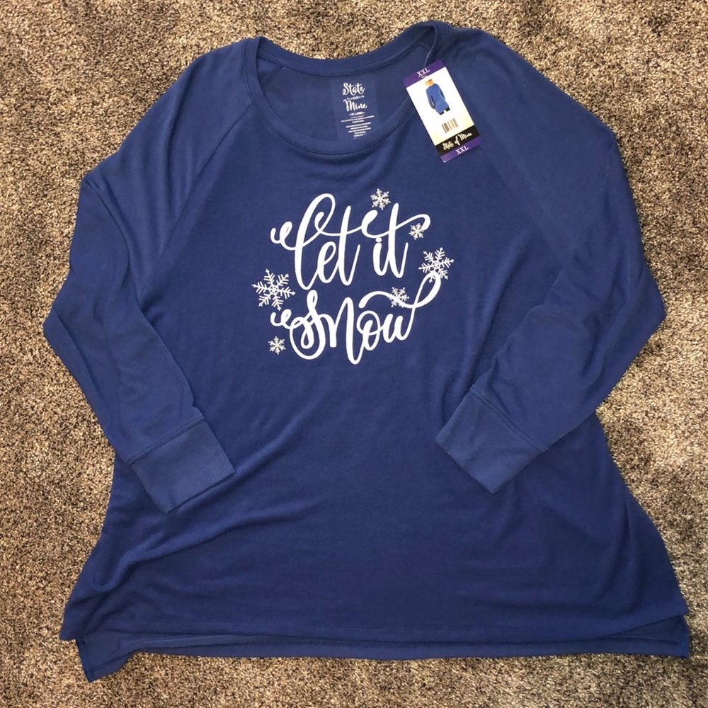 Ladies Long Sleeve Snowflake Tee ❄️